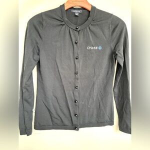 Land's End Chase Bank Legacy Round Button Cardigan